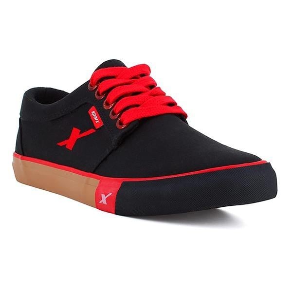 Black Red Customized Sparx Men's Sneaker