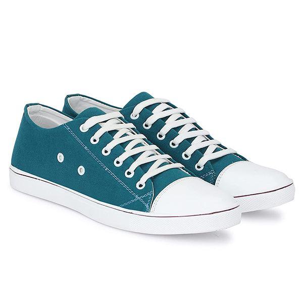 Sea Green Customized Canvas Sneaker Shoes