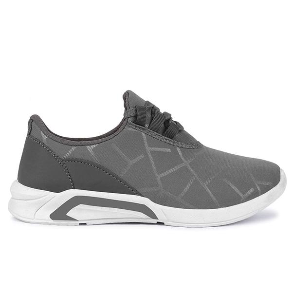 Grey Customized Men Running Shoes, Gym Shoes, Canvas Shoes