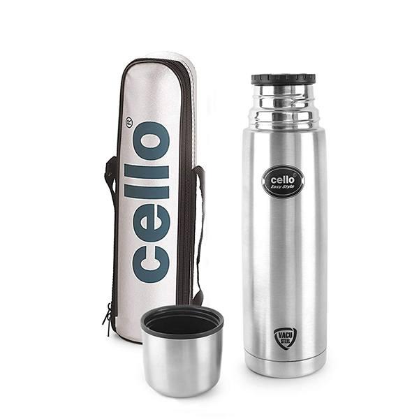 Silver Customized Cello Stainless Steel Flask (350 ml)