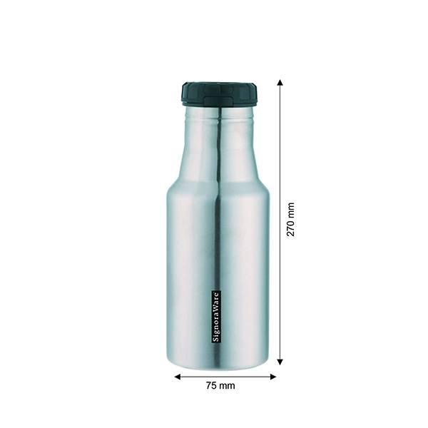 Blue Customized SignoraWare Stainless Steel Vacuum Flask Bottle, 500 ml