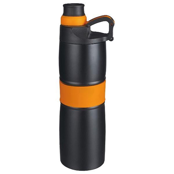 Black Customized Signoraware Stainless Steel Vacuum Flask Bottle, 600ml