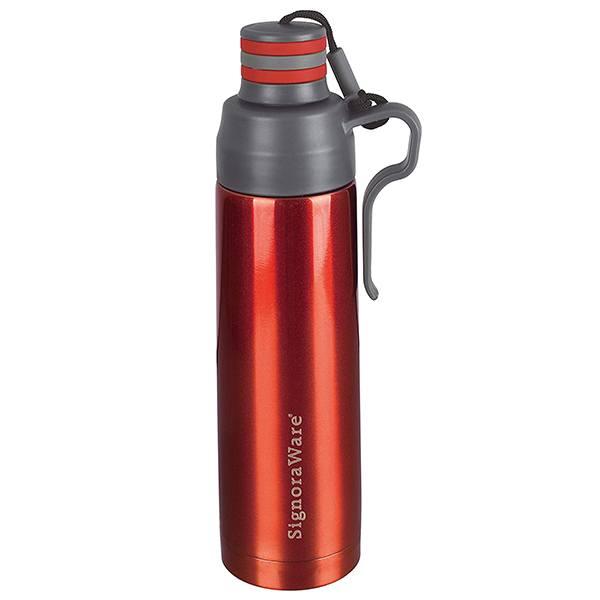 Red Customized Signoraware Stainless Steel Vacuum Flask Bottle, 500ml