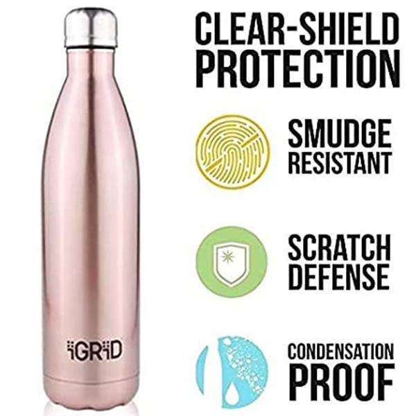 Pink Customized Stainless Steel Double Wall Flask, Hot and Cold Vaccum Drinking Bottle 1 Litre