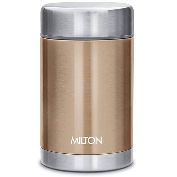 Brown Customized Milton Thermosteel Soup Flask Hot and Cold, 515 ml