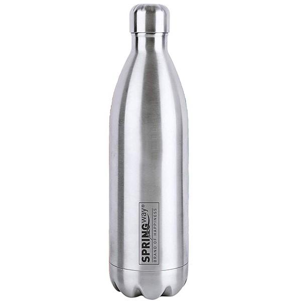 Silver Customized Stainless Steel Thermosteel 1 Litre