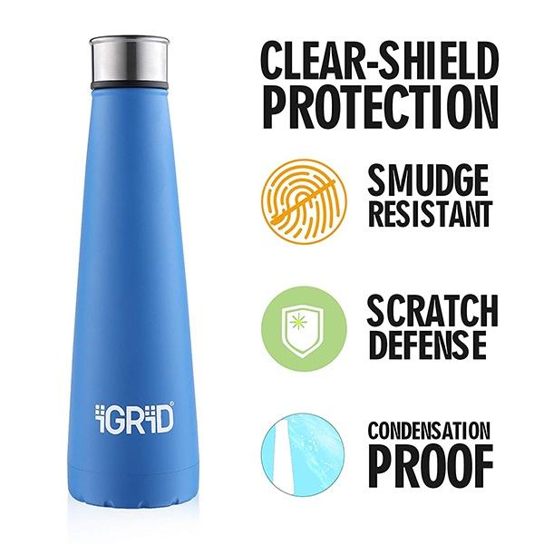 Blue Customized Stainless Steel Water Bottle Vacuum Insulated Double Walled Flask, BPA Free (450 ml)