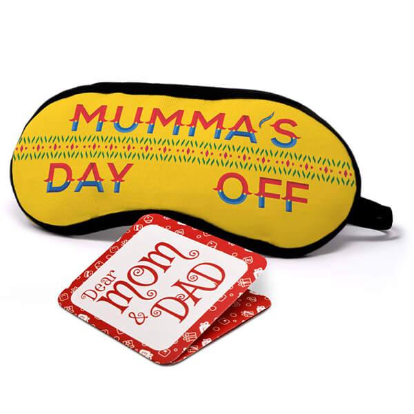 Mumma's Day Off Quote Customized Eye Mask