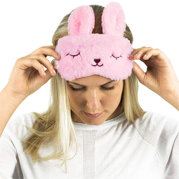 Bunny Pink Customized Sleeping Eye Shade Mask Cover