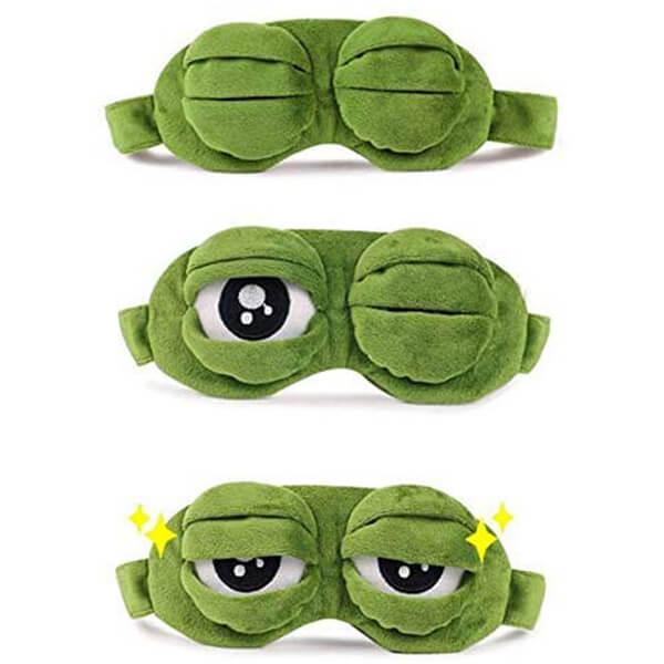 Green Customized Frog Eye Sleep Mask