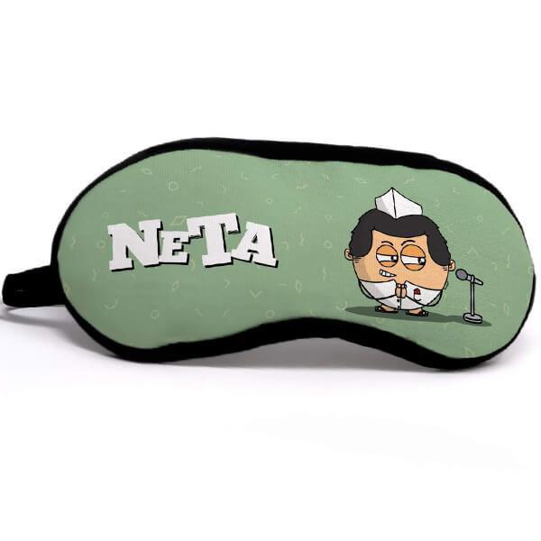 Green Customized Neta Printed Sleep Mask