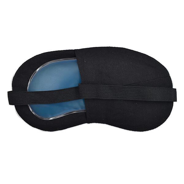 Dark Grey Customized Lightweight & Comfortable Soft Cotton Sleep Eye Mask With Cooling Gel Inserts