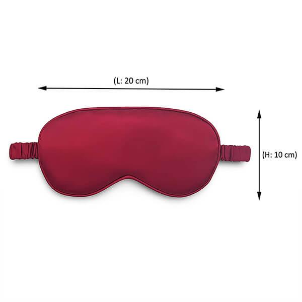 Red Customized Silk Sleeping Eye Shade Mask Cover