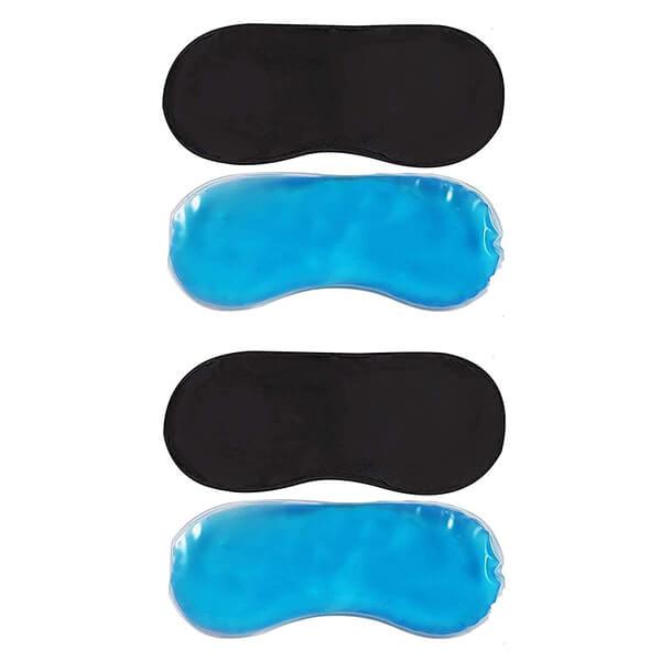 Black Customized Eye Mask For Sleeping With Cooling Gel (Pack of 2)