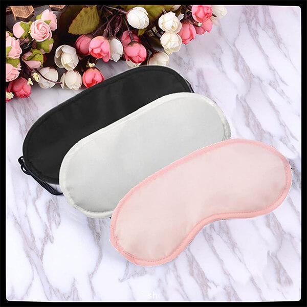 Multicolour Customized Eye Mask (Black, White, Pink Pack of 3)