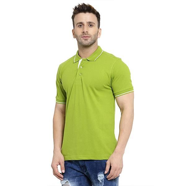 Apple Green Customized Men's Regular Fit Polo T-Shirt