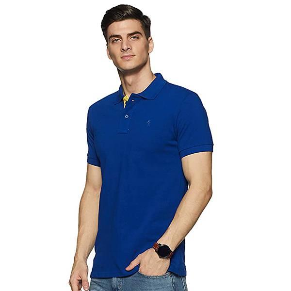 Royal Blue Customized Men's Cotton Polo T-Shirt