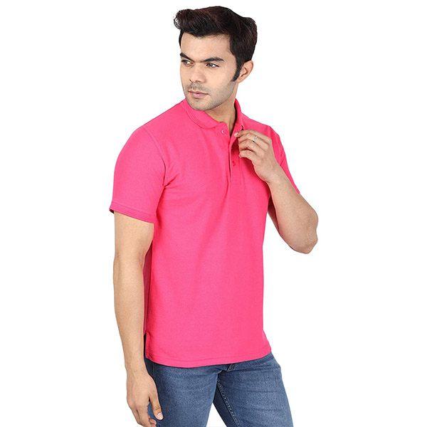 Pink Customized Men's Regular Fit Polo T-Shirt