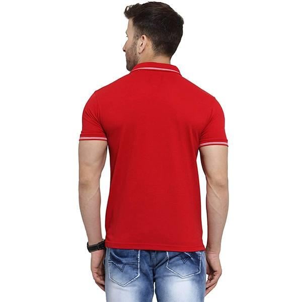 Red Customized Men's Regular Fit Polo T-Shirt