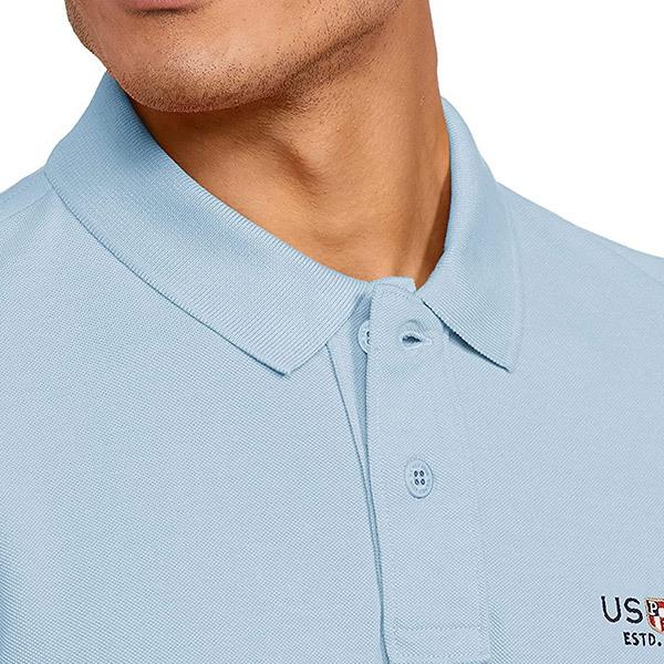 Blue Customized US Polo Association Men's Polo Shirt