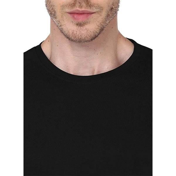 Jet Black Customized Men's Stylish Cotton Full Sleeve T-Shirt