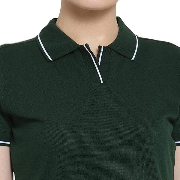 Bottle Green Customized Women's Polo T-Shirt