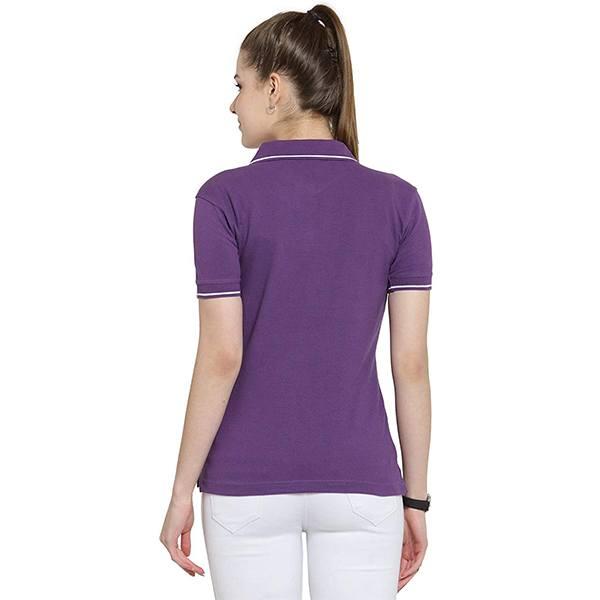 Purple Customized Women's Polo T-Shirt