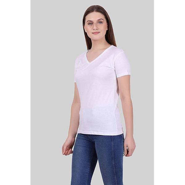 White Customized Women's T-Shirt