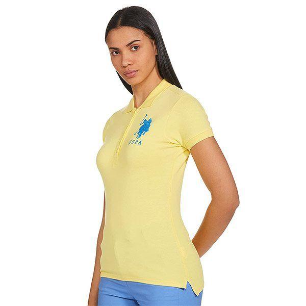 Lemon Customized US Polo Association Women's Regular Fit Polo T-Shirt