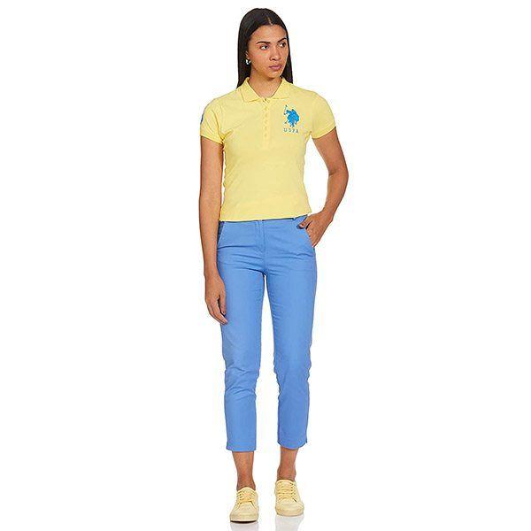 Lemon Customized US Polo Association Women's Regular Fit Polo T-Shirt
