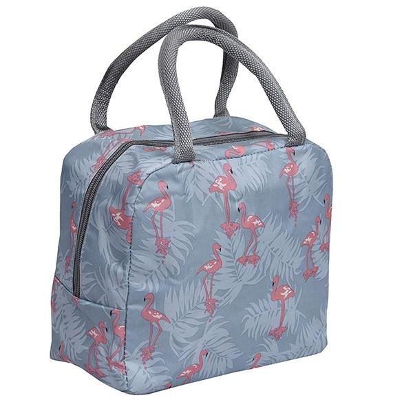 Grey Customized Insulated Travel Tiffin Storage Bag