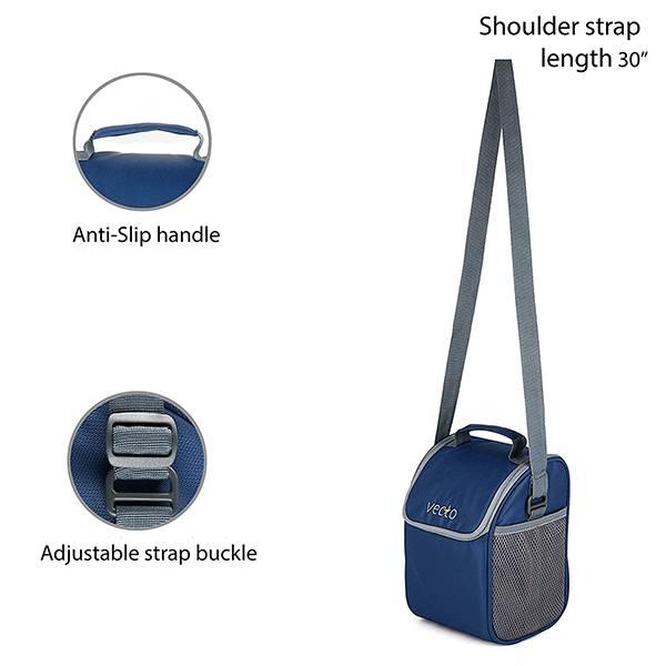 Navy Blue Customized Insulated Tiffin/Lunch Bag