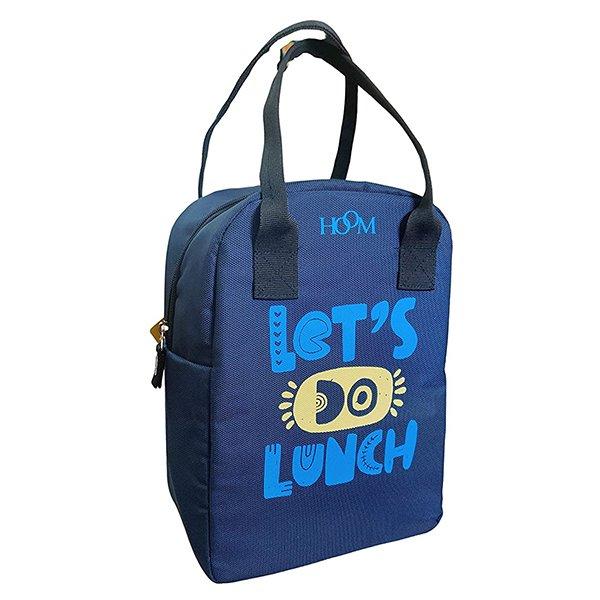 Blue Customized Insulated, Leak Proof, Water Resistant, Tiffin Bag with Quote