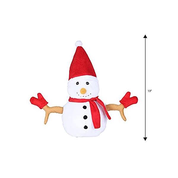 White Customized Christmas Snowman Soft Stuffed Toy