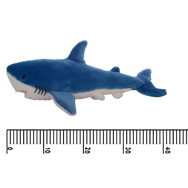 Blue Customized Shark Soft Toy Stuffed Soft Toy For Kids 38 Cm