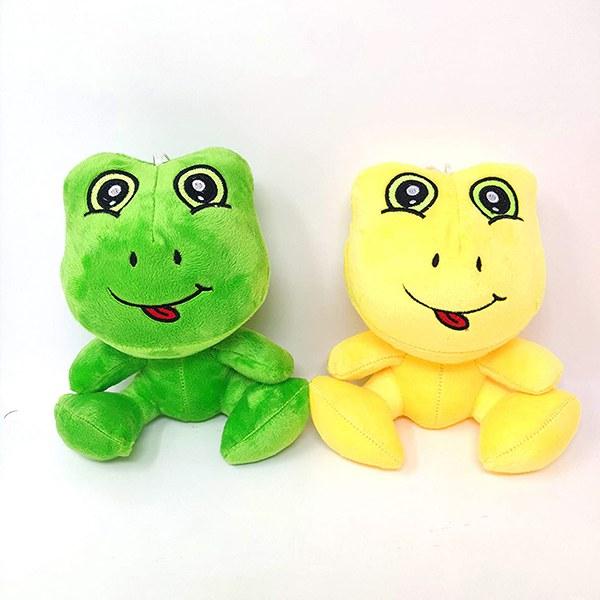 Green Yellow Customized Cute Frog Combo Stuffed Soft Toy Birthday Gift For The Baby, Pack of 2