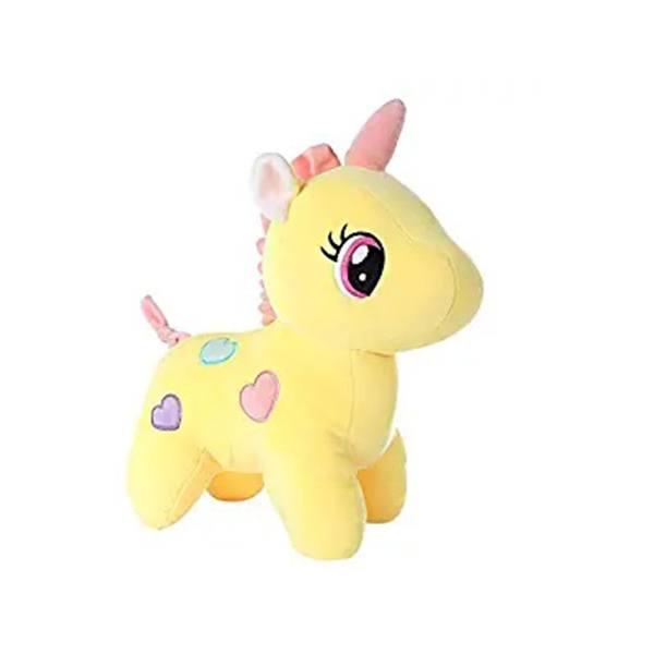 Yellow Customized Unicorn Teddy Bear Soft Toy Cute Kids Birthday Animal (25 cm)