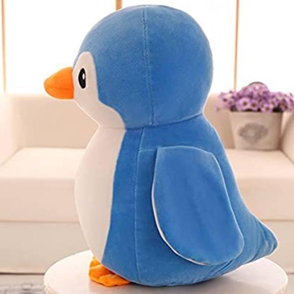 Blue Customized Penguin Teddy Bear Soft Toy Cute Kids Birthday Animal Baby Boys/Girls (28 cm)