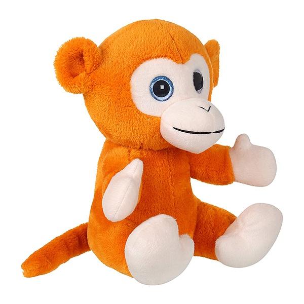 Light Brown Customized 25cm Monkey With Glitter Eye Soft Toy