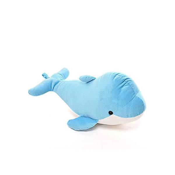 Blue Pink Customized Soft Stuff Toys Combo Of 2 Dolphin And Baby Elephant Kids Return Gift