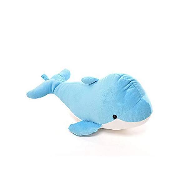 Blue Customized Soft Stuff Toys Combo Of 2 Dolphin And Penguin Kids Return Gift