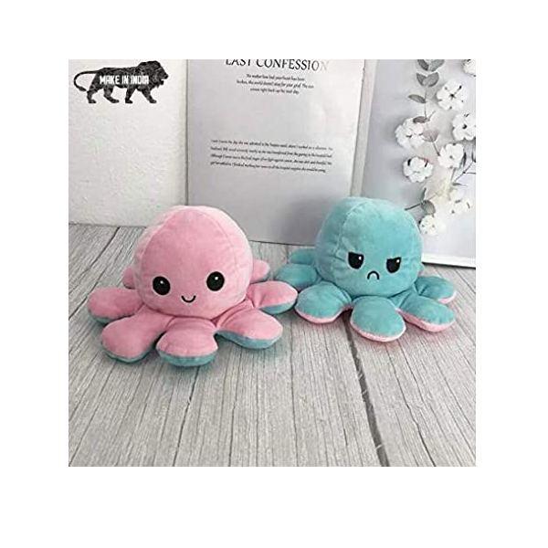 Blue Customized Octopus Sitting Soft Toy Cute Kids Animal Home Decor Boys/Girls (17 cm)