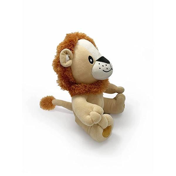 Brown Customized 27 cm Sitting Lion Soft Toy
