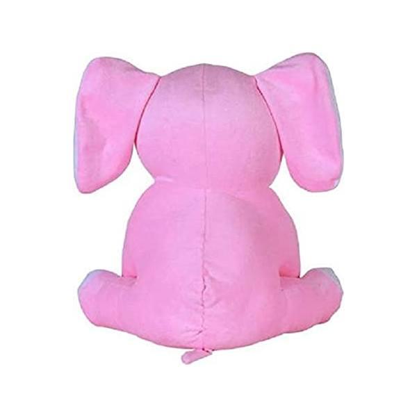 Pink Customized Elephant Stuffed Soft Toy For Kids, Elephant Soft Toy /Gift Item/ Toys For Children, 25 cm Sitting Elephant
