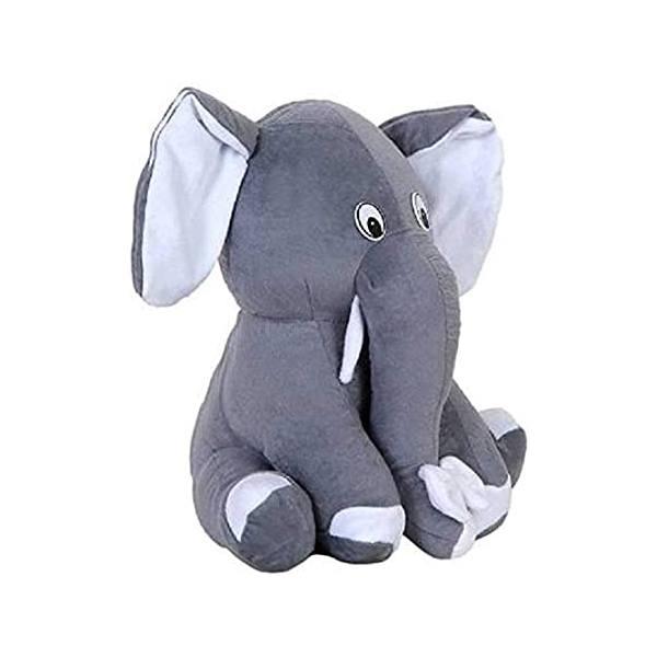 Grey Customized Elephant Soft Toy, Baby Elephant, Gift Item, Toys For Children, Stuffed 25 cm Sitting Elephant