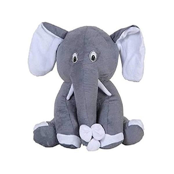 Grey Customized Elephant Soft Toy, Baby Elephant, Gift Item, Toys For Children, Stuffed 25 cm Sitting Elephant