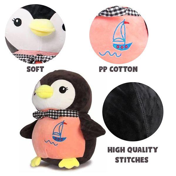 Black Customized Penguin Soft Toys For Kids. Stuff Toy Super Soft Cute Cuddly Pillow Cushion Stuff Dolls, 10 Inches