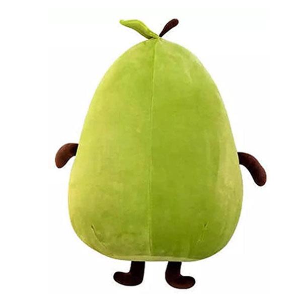 Green Brown Customized Soft Lovable Huggable Cute Avocado Teddy Bear (Size - 35cm)