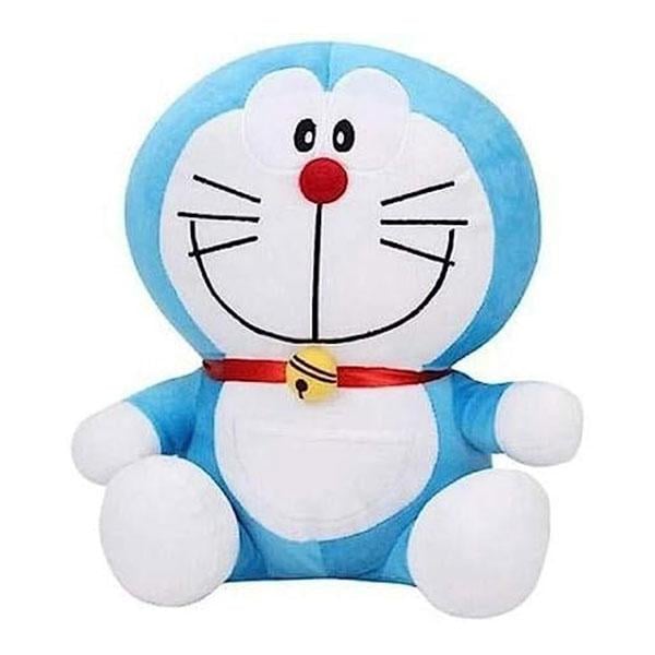 Blue White Customized Doremon Stuffed Toy