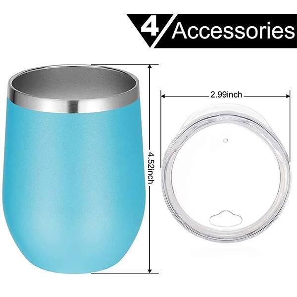 Blue Customized 300 ml Hot or Cold Stainless Steel Vacuum Insulated Tumbler with Lid